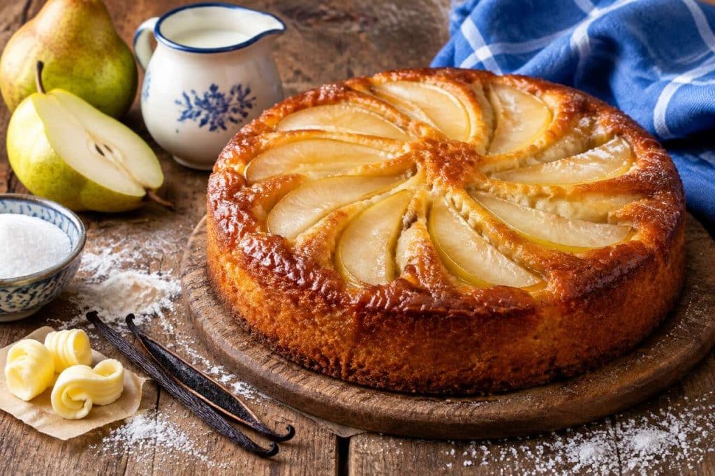 Gâteau aux poires moelleux : recette facile et savoureuse