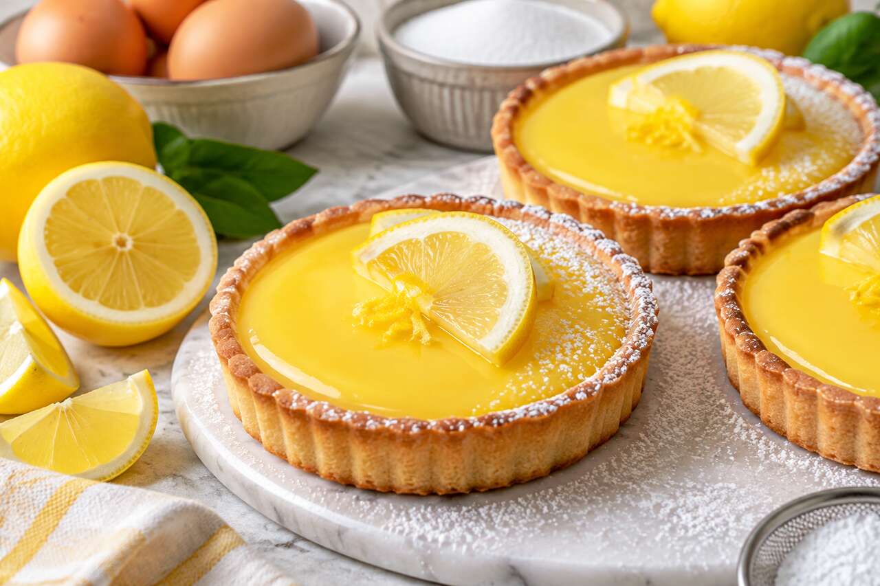 Tartelettes au citron faciles : recette rapide et savoureuse