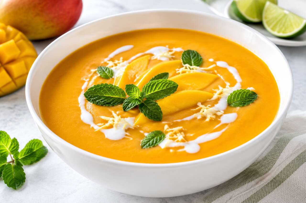 Recette de soupe de mangues délicieuse