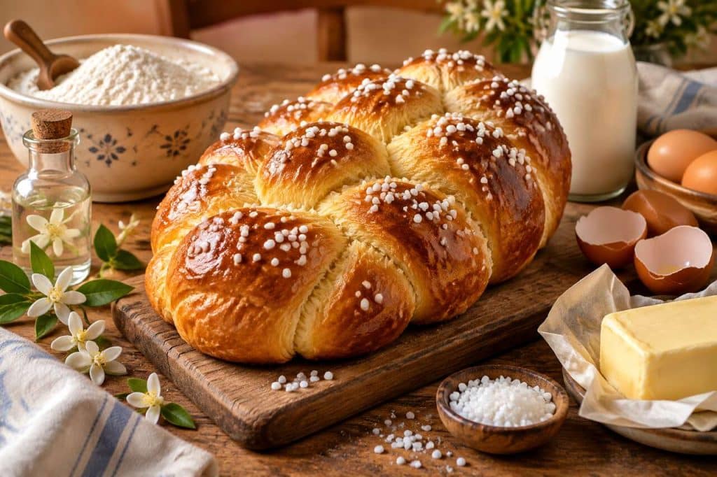 Recette de brioche à la fleur d'oranger moelleuse et parfumée
