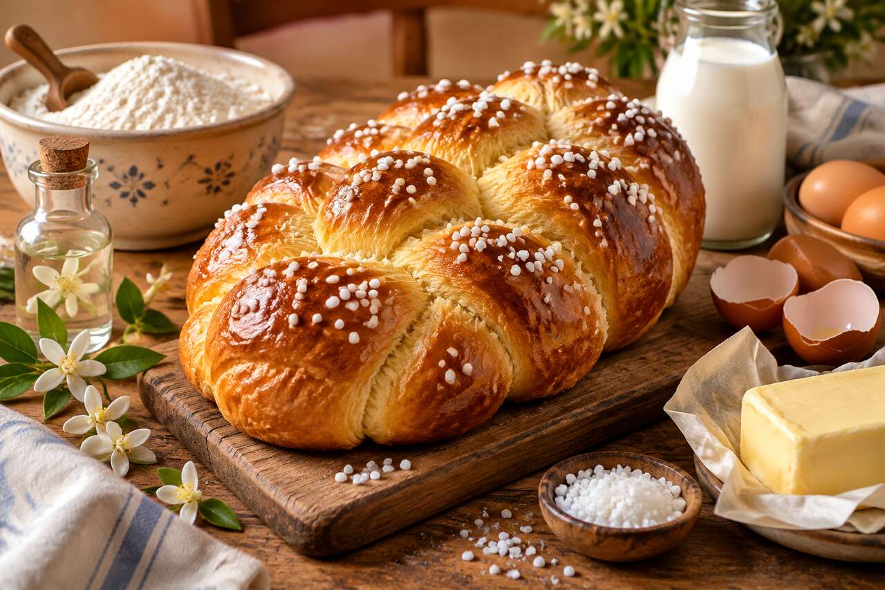 Recette de brioche à la fleur d'oranger moelleuse et parfumée