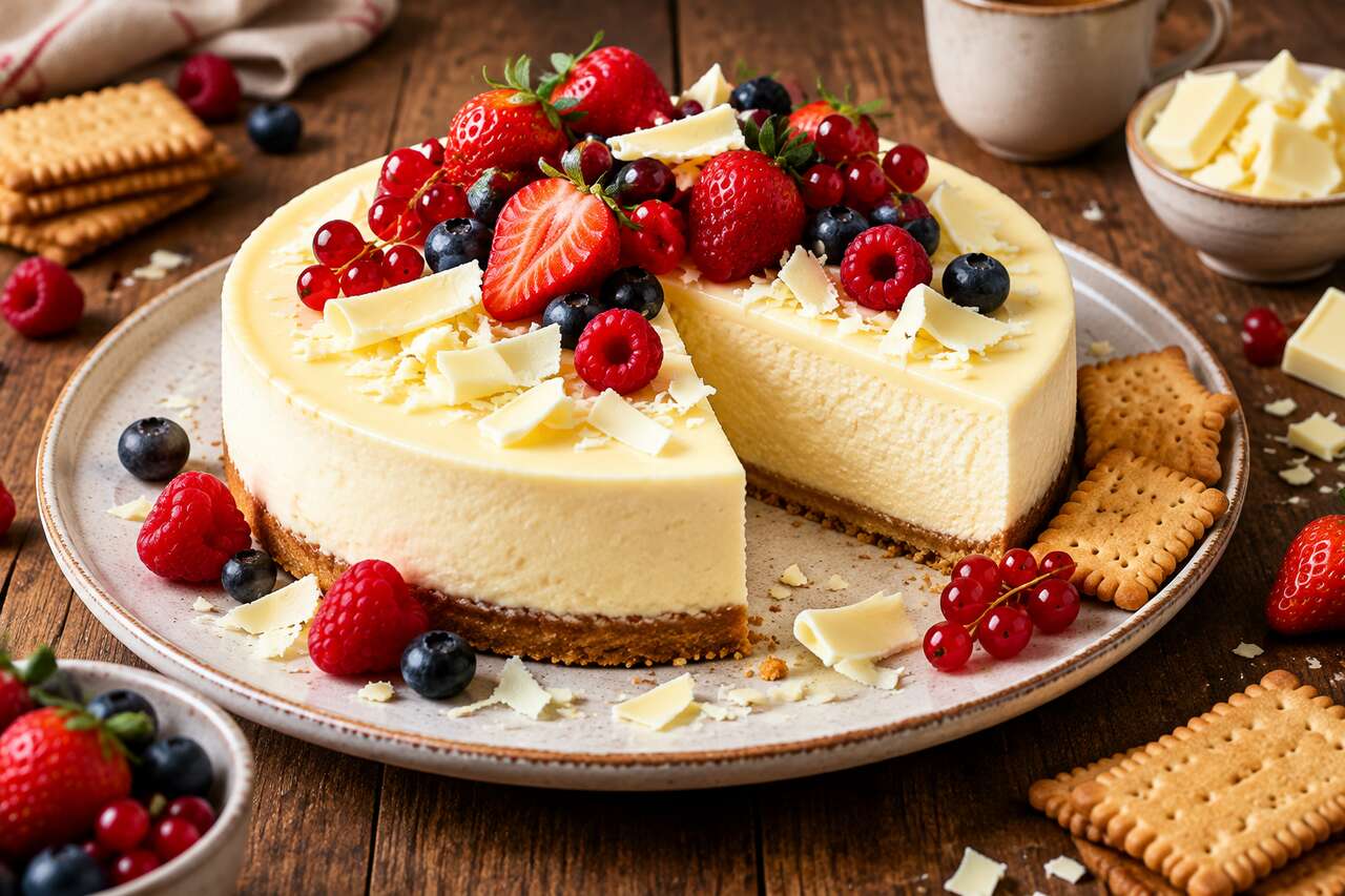 Recette de cheesecake au chocolat blanc : délice crémeux