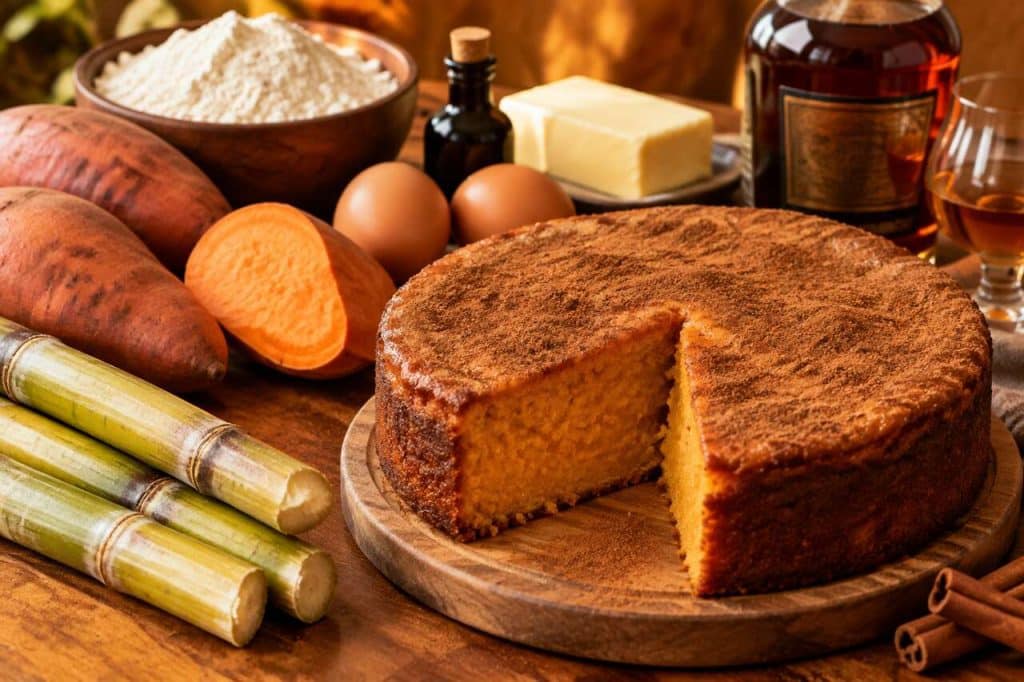 Gâteau de patates douces au vieux rhum : recette gourmande