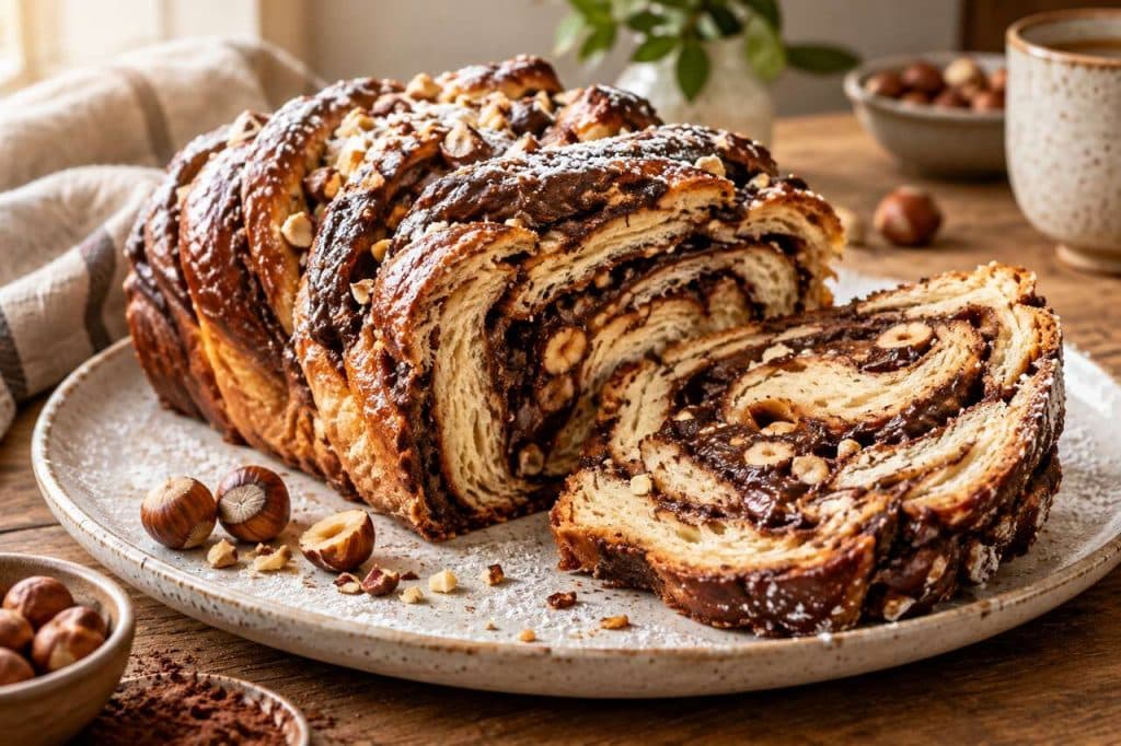 Recette du krantz cake au chocolat et noisettes