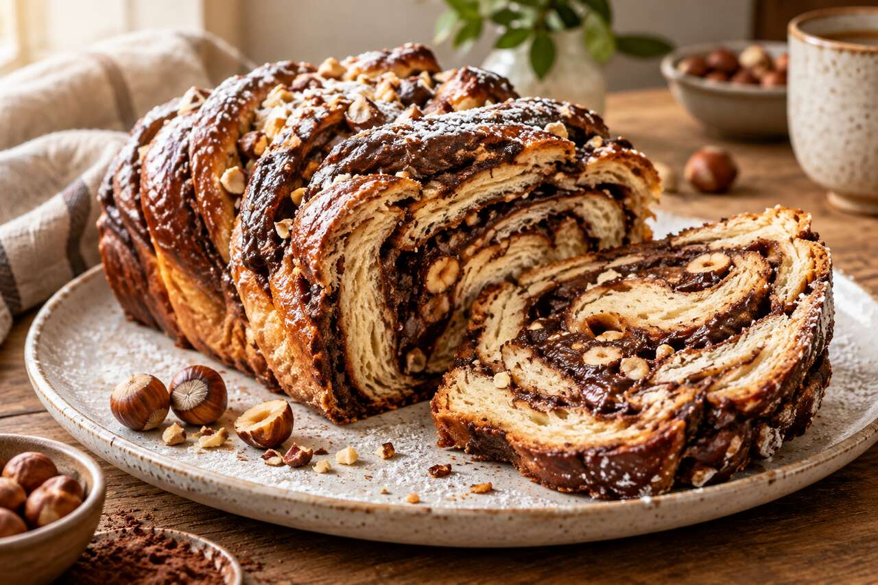 Recette du krantz cake au chocolat et noisettes