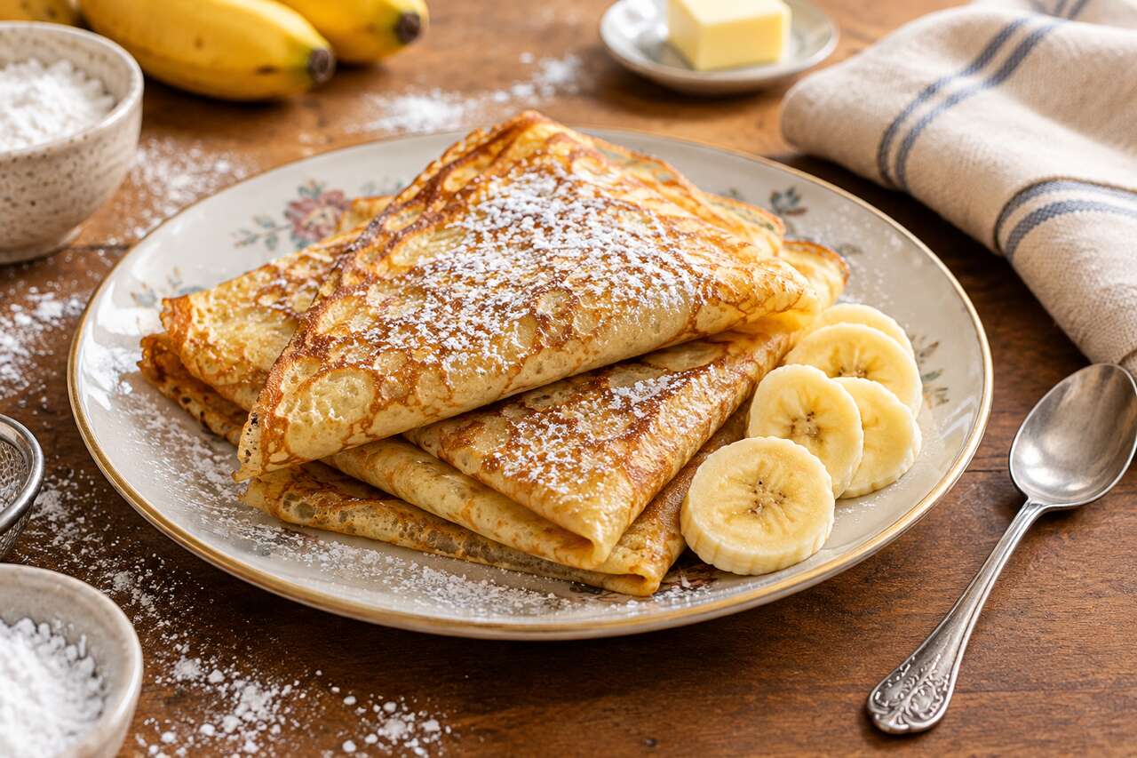 Crêpes aux bananes : recette facile et délicieuse
