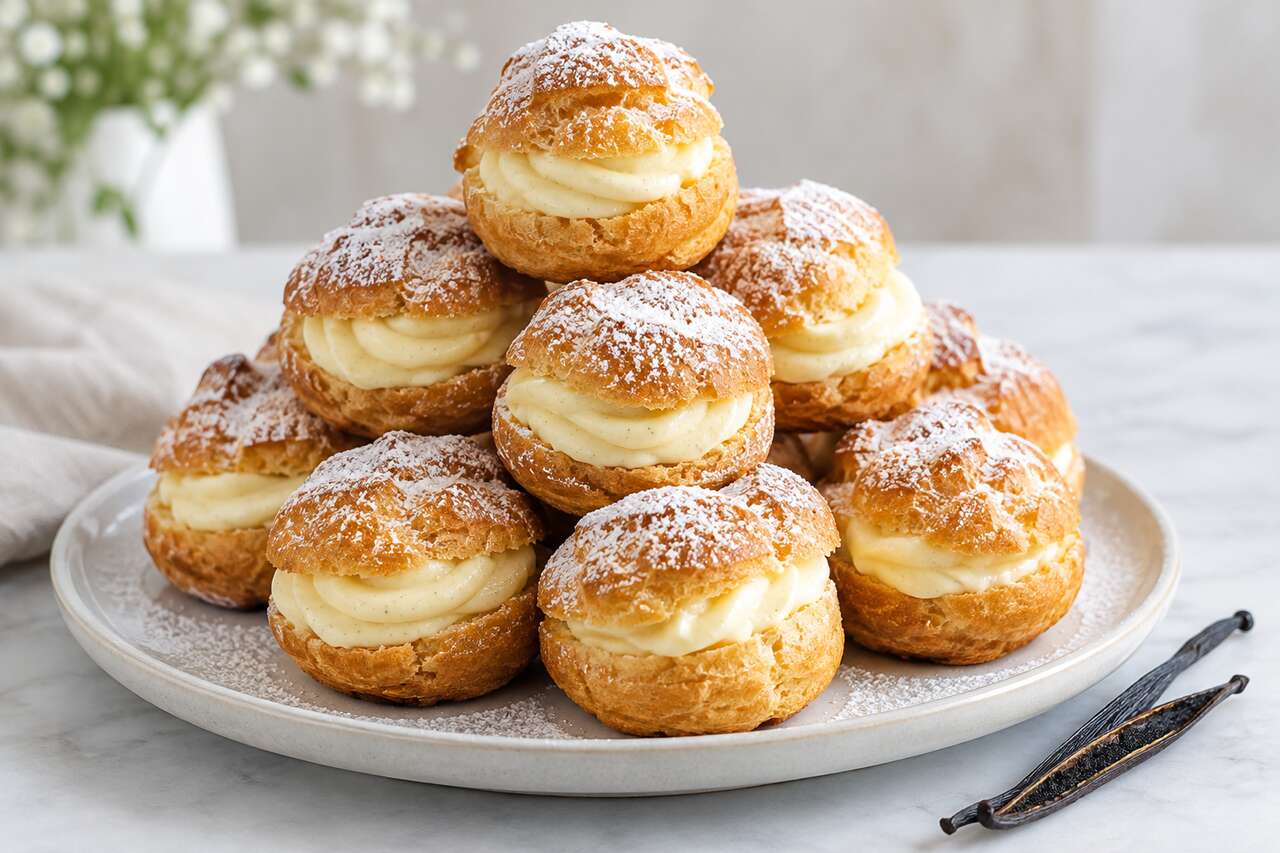 Recette de petits choux à la vanille