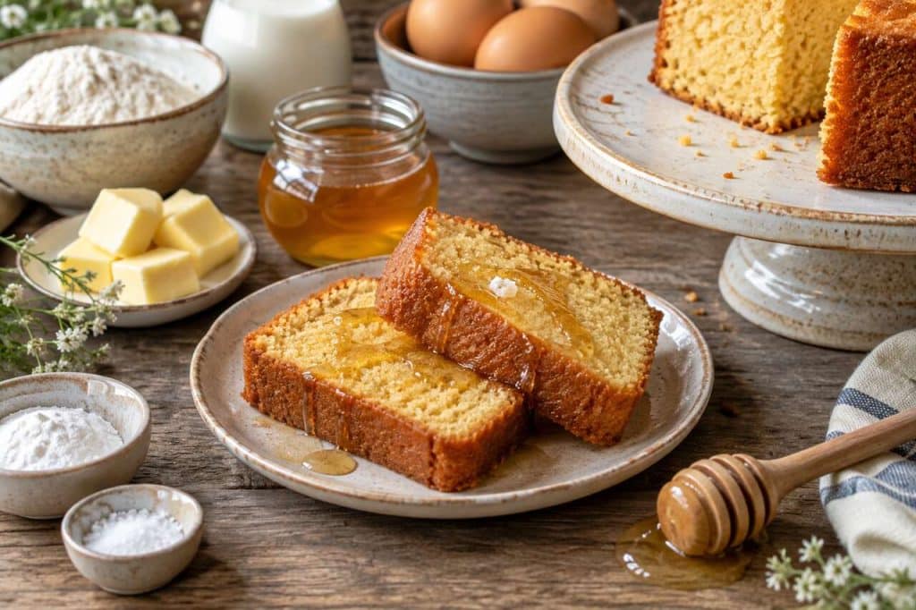 Recette de cake au miel moelleux et facile