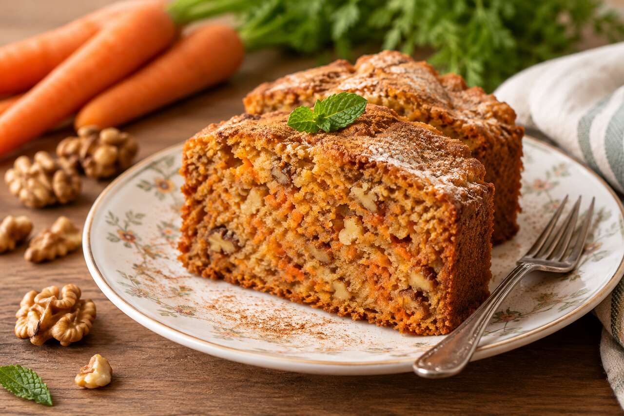 Gâteau aux carottes : recette facile et savoureuse