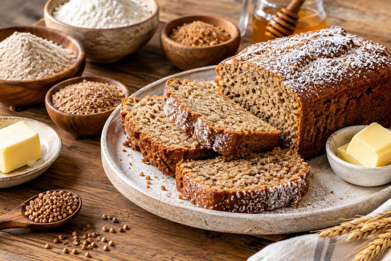 Gâteau de sarrasin et son de blé : recette gourmande