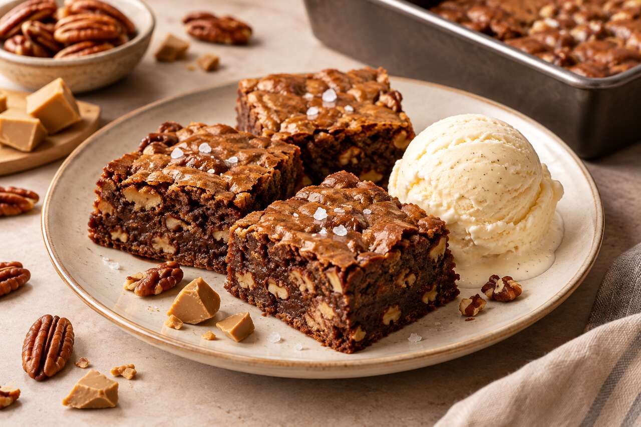 Recette du brownie au Dulcey et noix de pécan