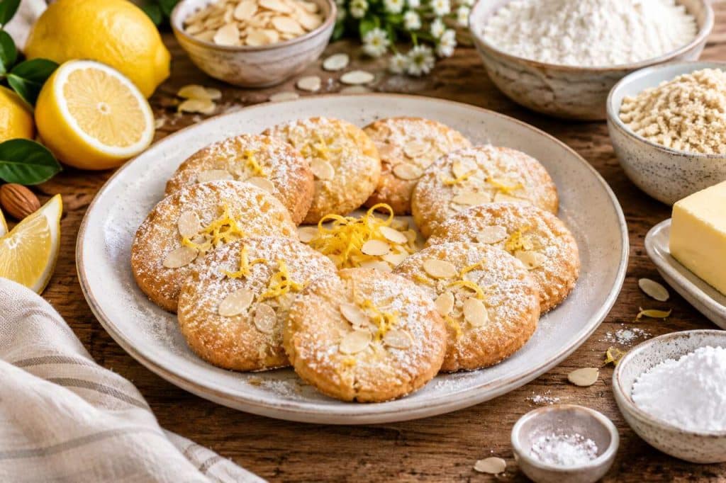 Recette de sablés au citron et aux amandes