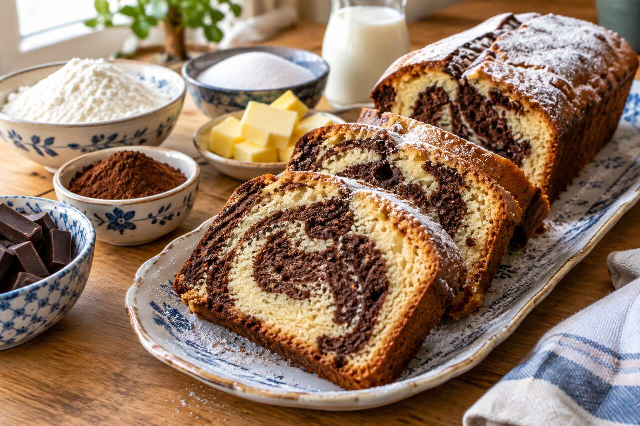 Marbré au chocolat : recette gourmande et facile